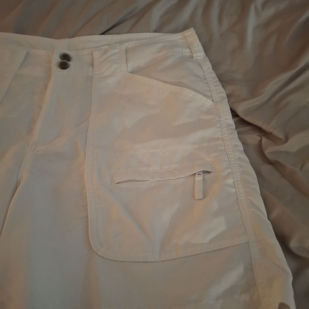 Bimini Bay Women's White Casual Cargo Shorts - Picture 4 of 9